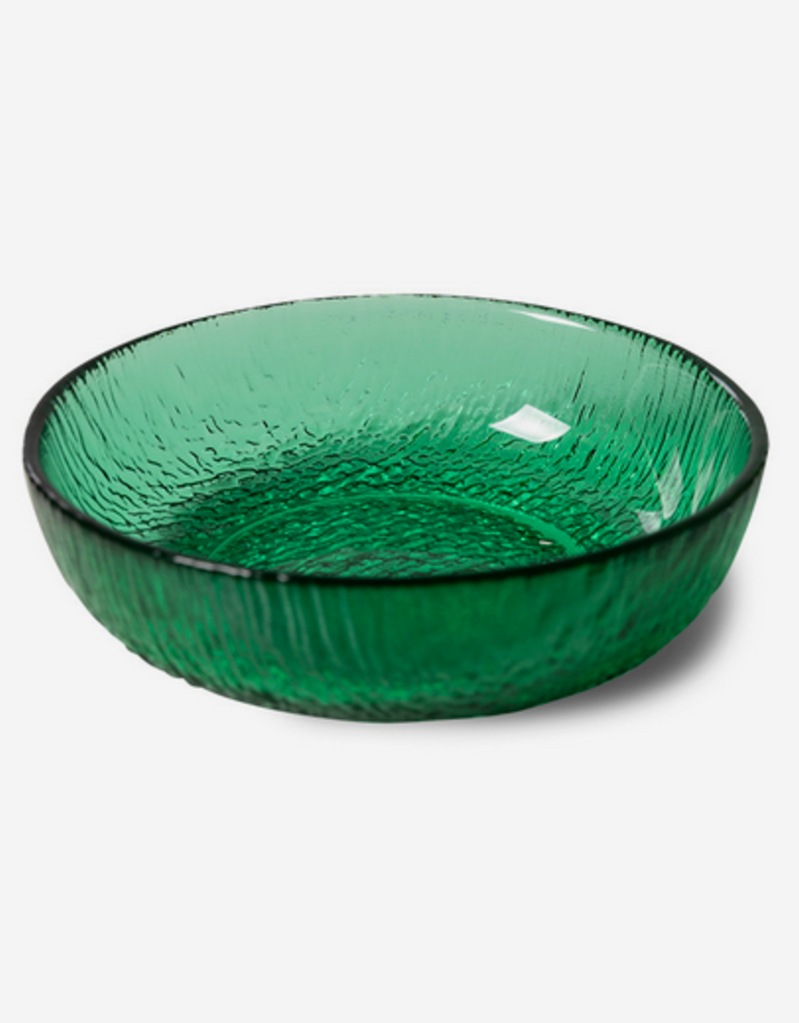 HK Living The emeralds: glass dessert bowl, green