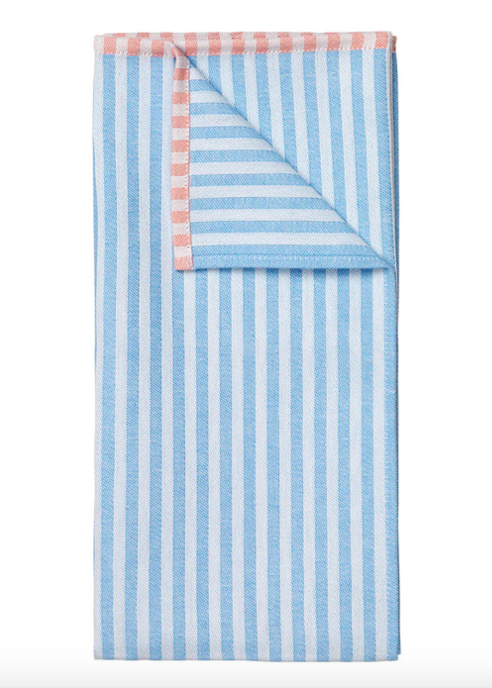 broste copenhagen TEA TOWEL 'LAMEL' COTTON SERENITY BLUE (set of 2 )