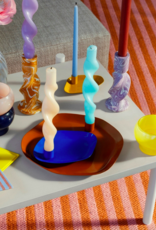 broste copenhagen CANDLE HOLDER 'TWIST'  KOMPOSIT INTENSE BLUE FOR Ø22MM CANDLE Ø6XH15CM broste copenhagen CANDLE HOLDER 'TWIST'  KOMPOSIT INTENSE BLUE FOR Ø22MM CANDLE Ø6XH15CM