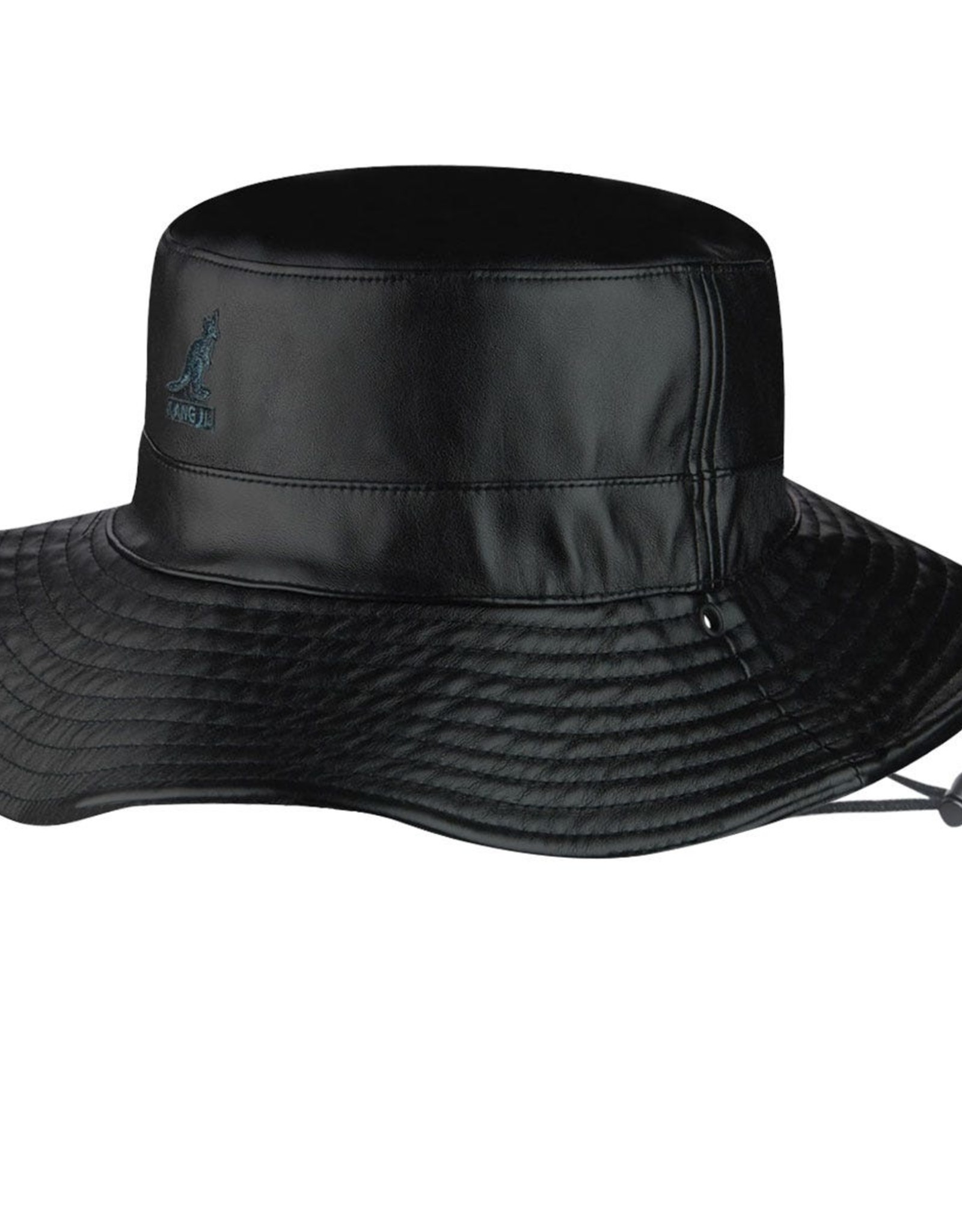 kangol Kangol Faux Leather Reversible Bucket Hat (size M)