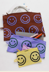 Baggu Flat pouch set chestnut happy mix Baggu Flat pouch set chestnut happy mix