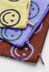 Baggu Flat pouch set chestnut happy mix Baggu Flat pouch set chestnut happy mix