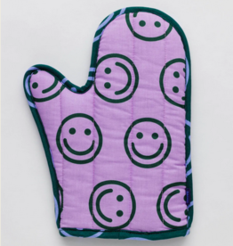 Baggu Oven mitt lavender forest happy Baggu Oven mitt lavender forest happy