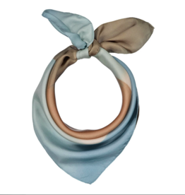 denovembre Folio silk bandana beige azure denovembre Folio silk bandana beige azure
