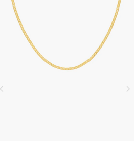 Wildthings Collectables Flat chain necklace gold plated
