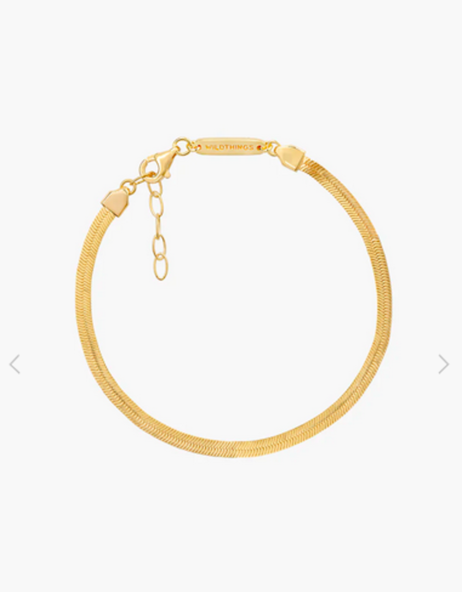 Wildthings Collectables Snake chain bracelet gold plated