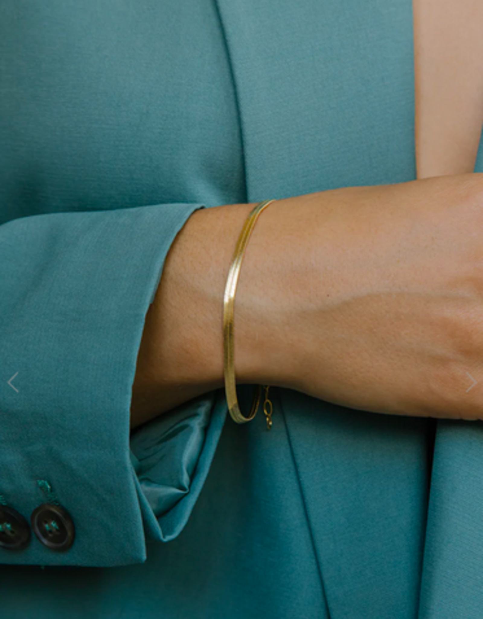 Wildthings Collectables Snake chain bracelet gold plated