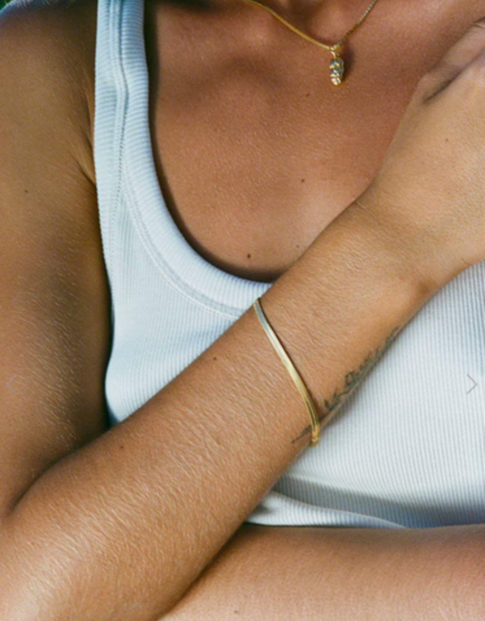 Wildthings Collectables Snake chain bracelet gold plated