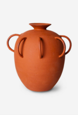 HK Living Terracotta vase with handles