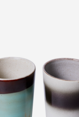 HK Living 70s ceramics latte mugs boogie (set of 2)