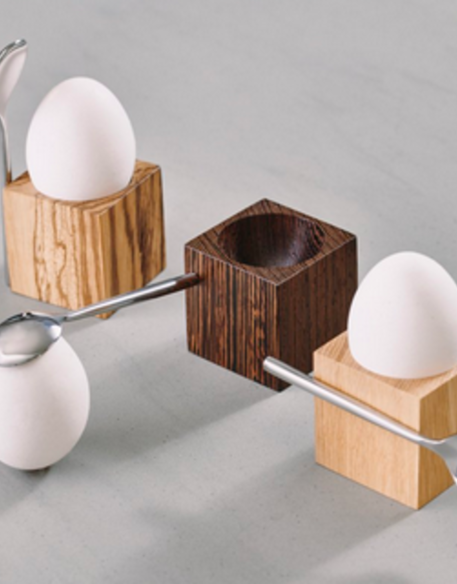 clap design Cube egg stand wenge