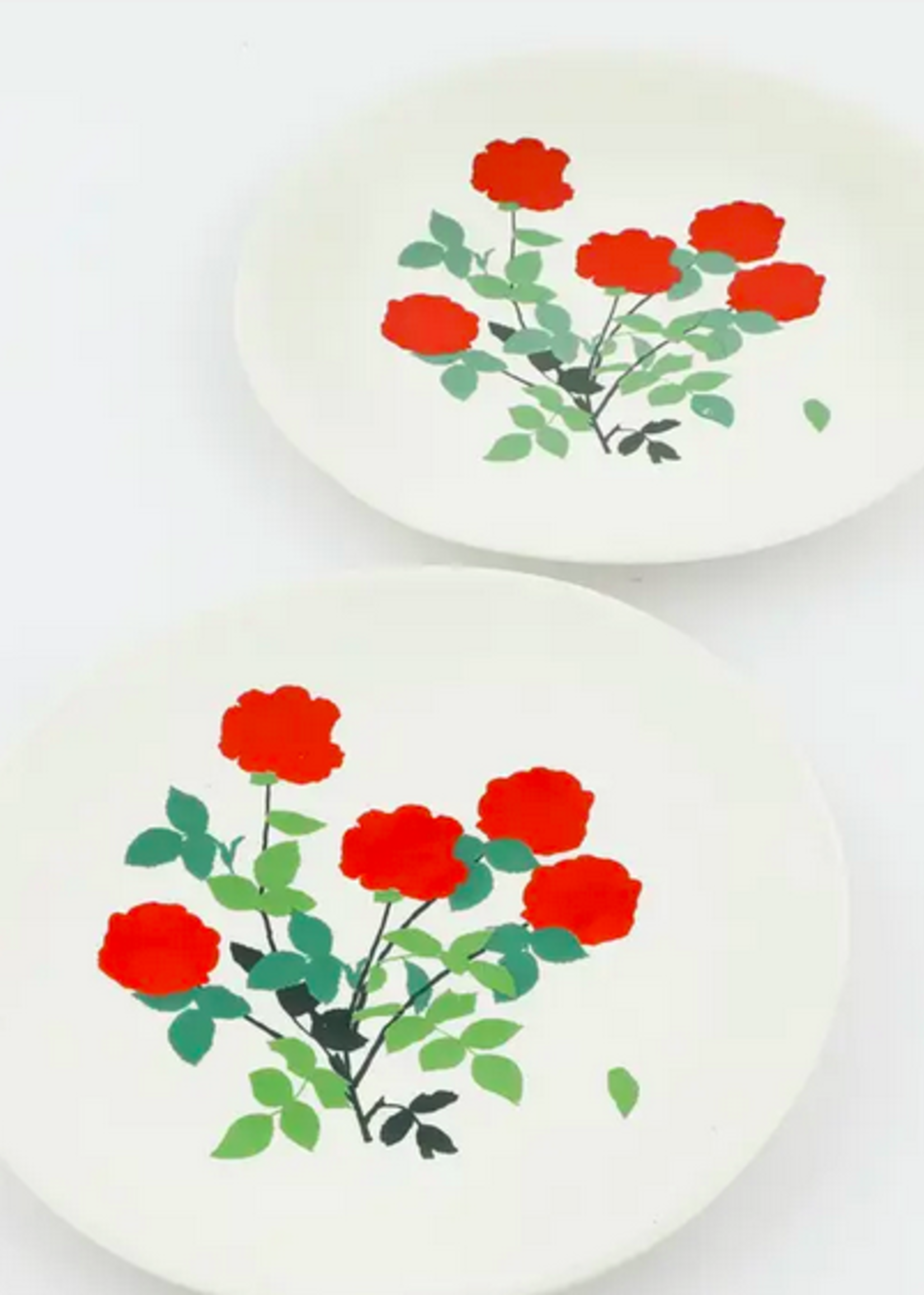 Bernadette OK Bernadette Side plate red bouquet ivory