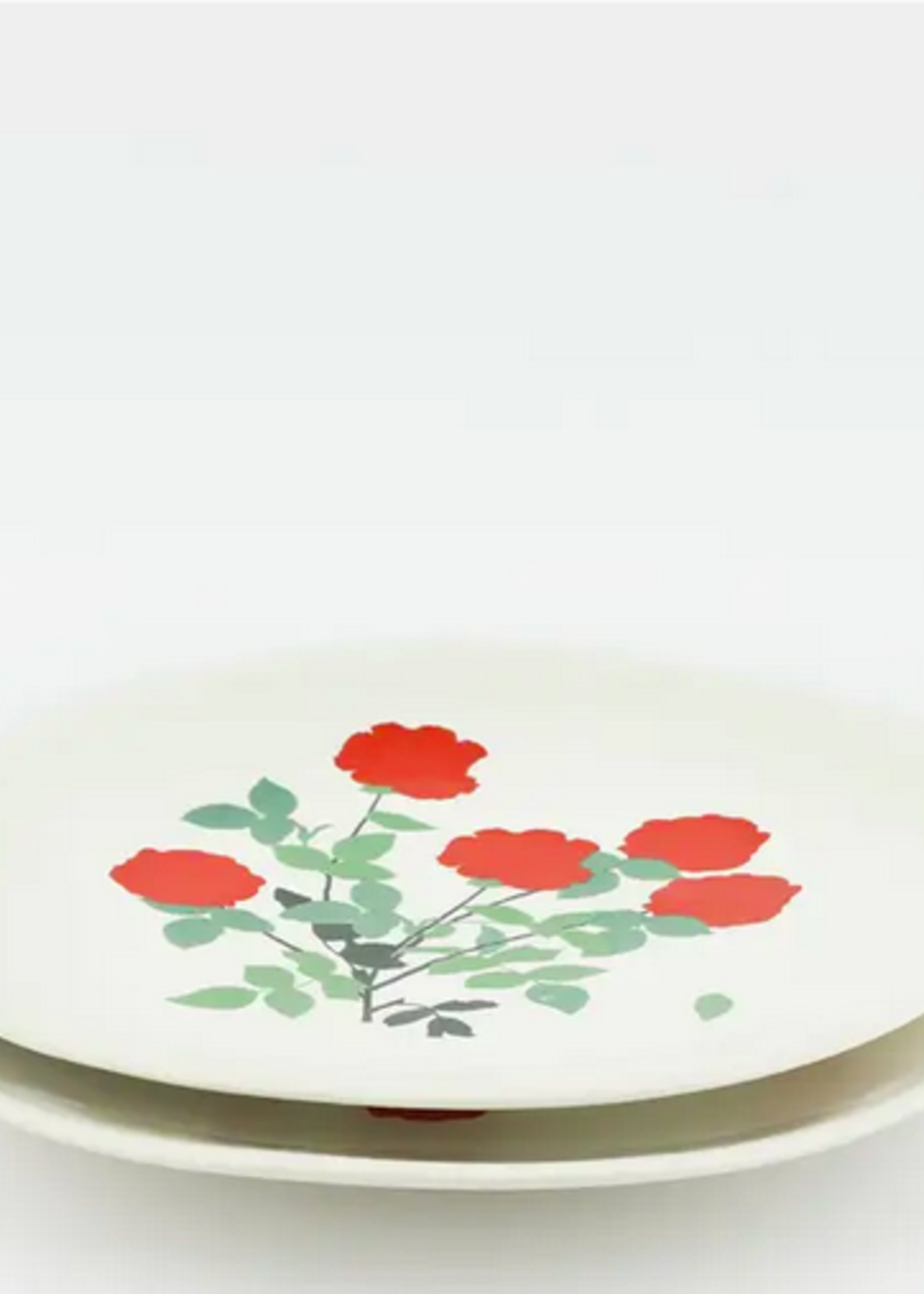 Bernadette OK Bernadette Side plate red bouquet ivory