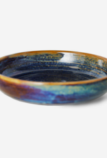 HK Living Chef ceramics: deep plate M, rustic blue