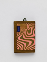 Baggu Nylon Wallet - Trippy Swirl Salmon