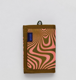 Baggu Nylon Wallet - Trippy Swirl Salmon Baggu Nylon Wallet - Trippy Swirl Salmon