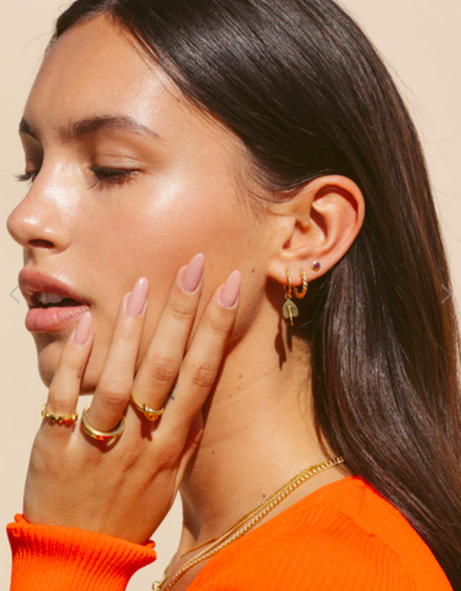 Wildthings Collectables Vintage hearts earring gold plated