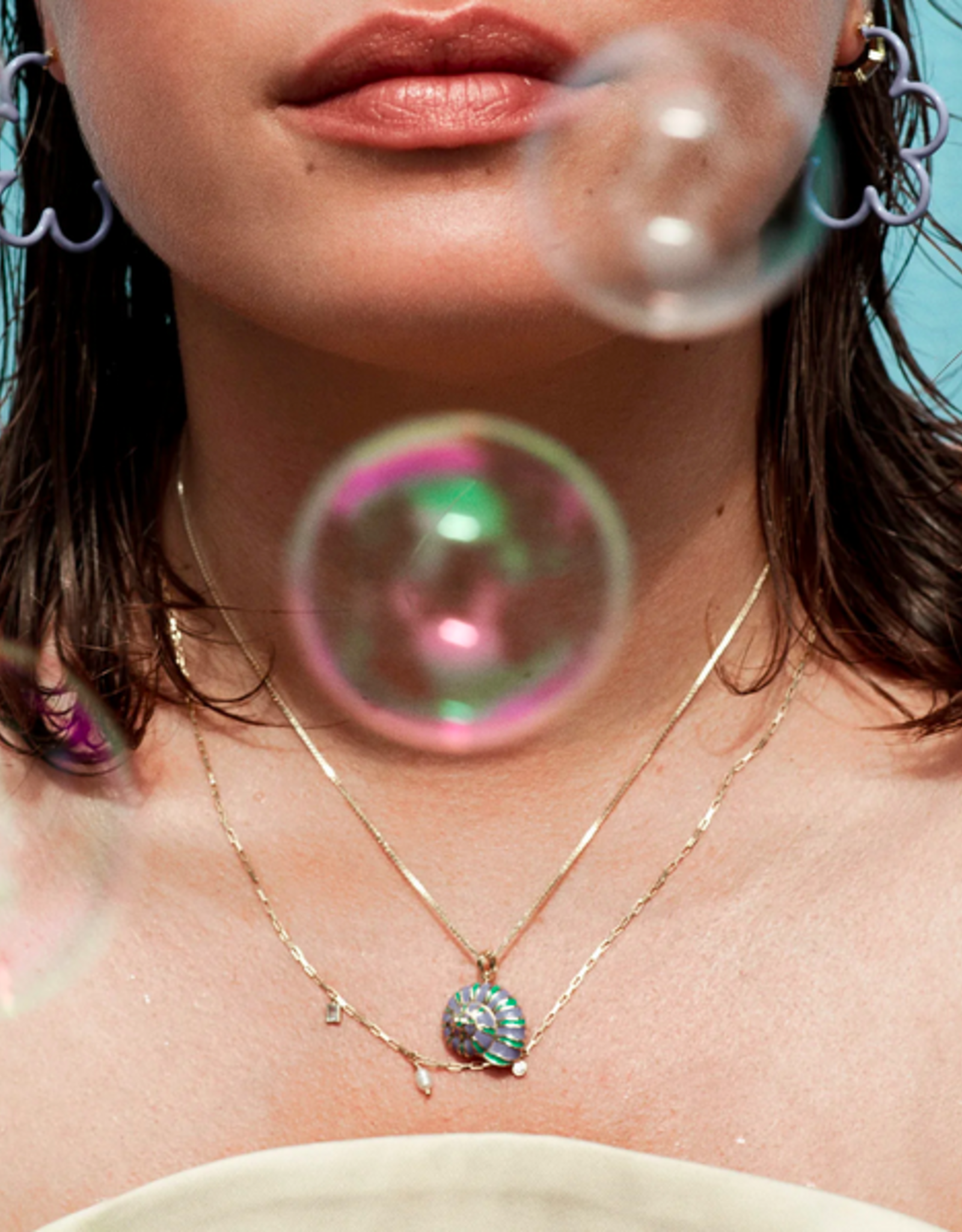 Anna + Nina Chandelier Necklace Silver