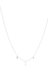 Anna + Nina Chandelier Necklace Silver