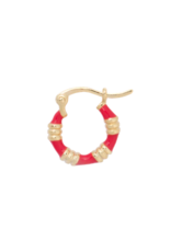 Anna + Nina Single Small Sweet Berry Ring Earring Gold Plated