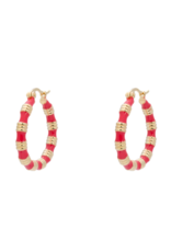 Anna + Nina Sweet Berry Hoop Earrings Gold Plated