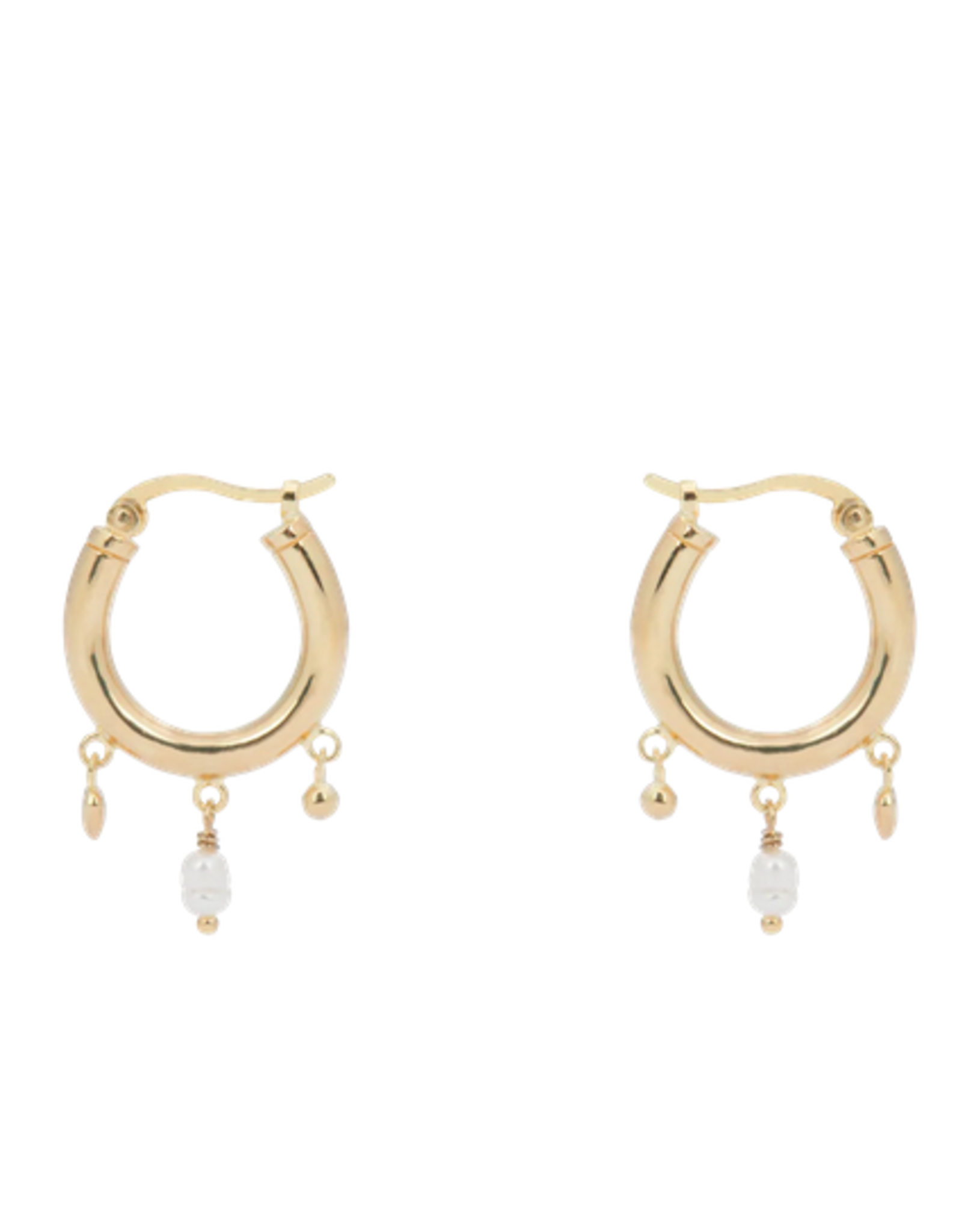 Anna + Nina Chandelier Small Hoop Earrings Gold Plated
