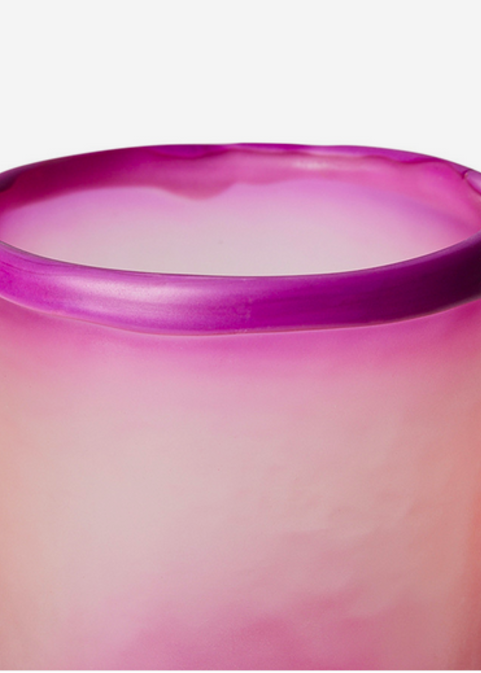 HK Living Glass tea light holder purple