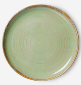 HK Living Chef ceramics: dinner plate, moss green