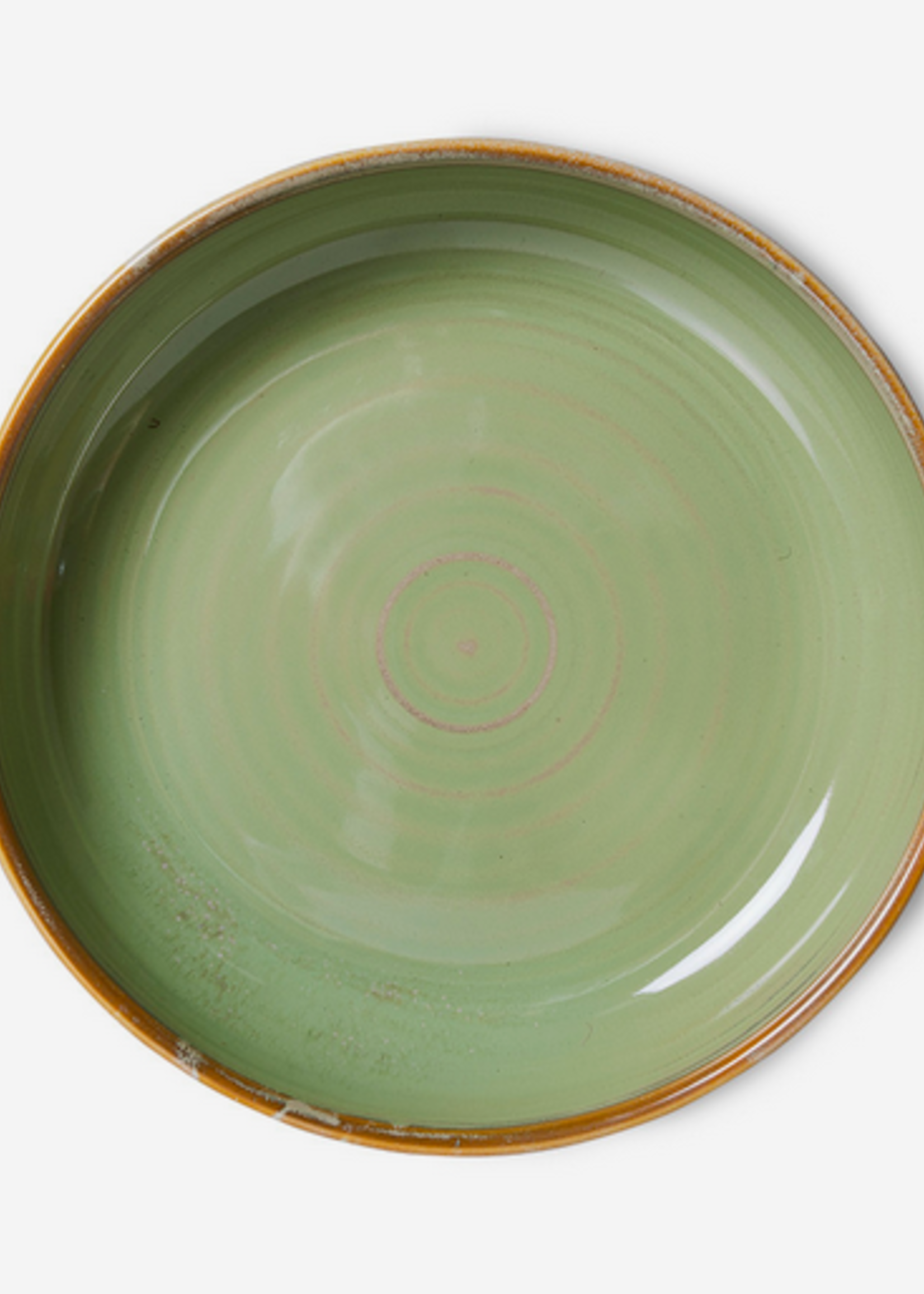 HK Living Chef ceramics: deep plate M, moss green