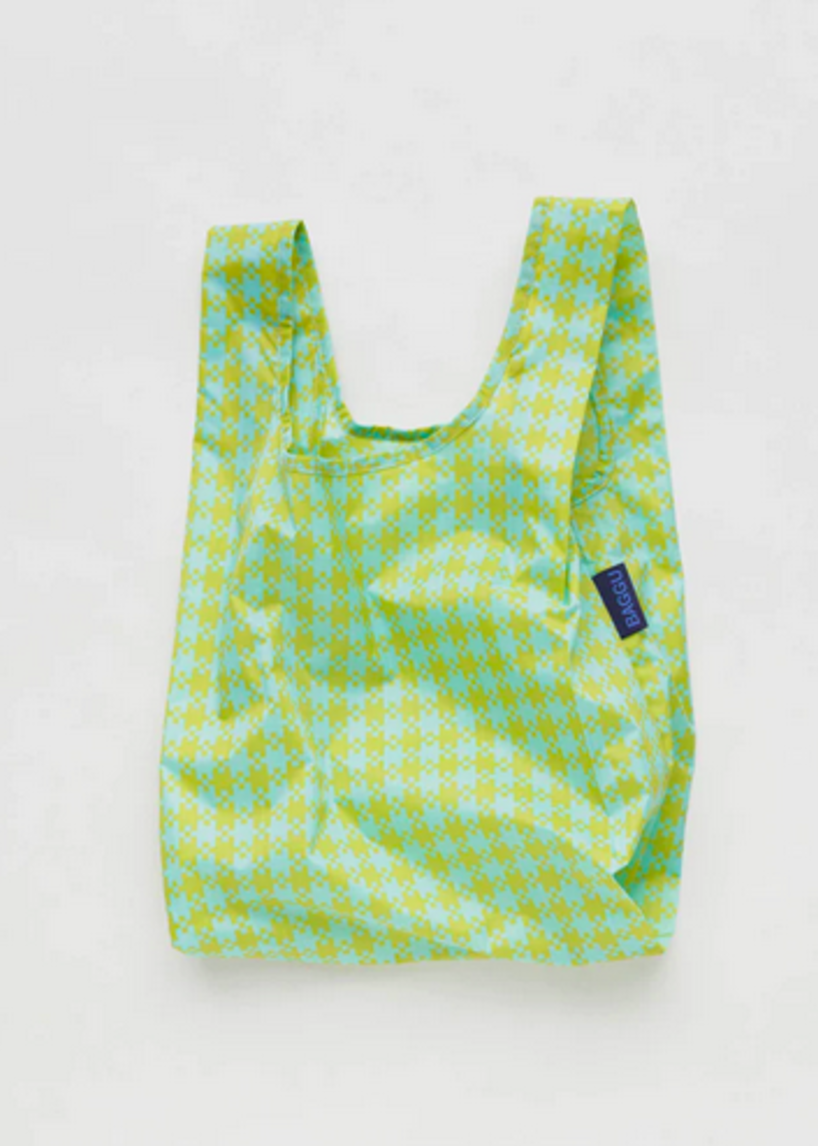 Baggu Baby Reusable bag - Mint Pixel Gingham