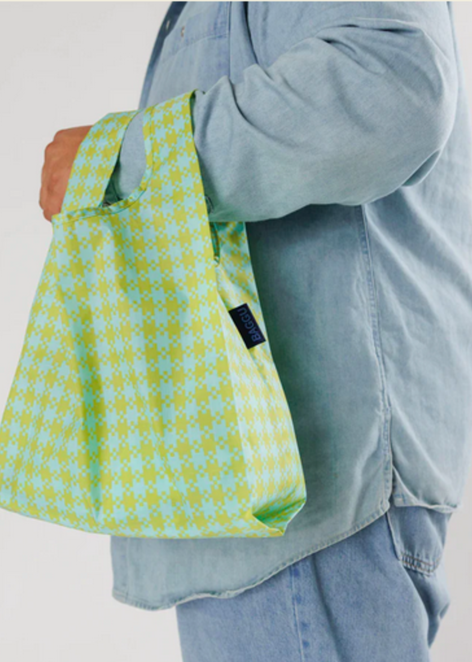 Baggu Baby Reusable bag - Mint Pixel Gingham