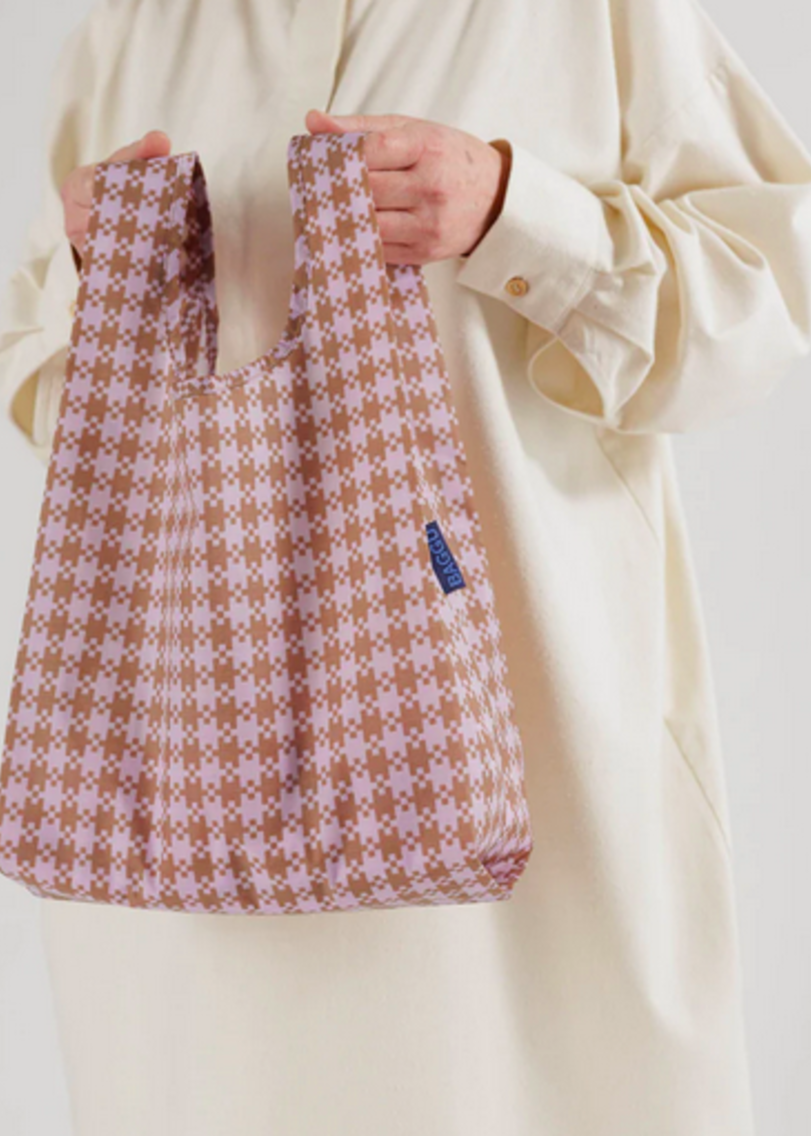 Baggu Baby Reusable Bag - Rose Pixel Gingham