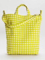 Baggu Duck Bag - Chartreuse Pixel Gingham