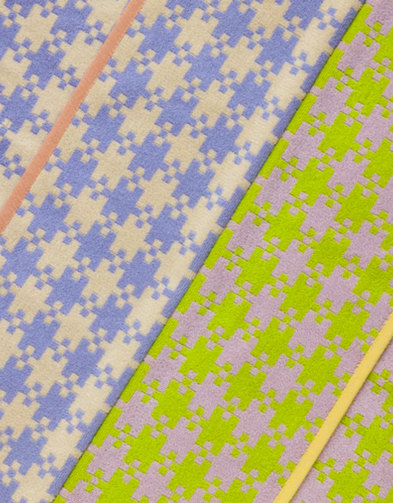 Baggu Hand Towel Set of 2 - Pastel Pixel Gingham