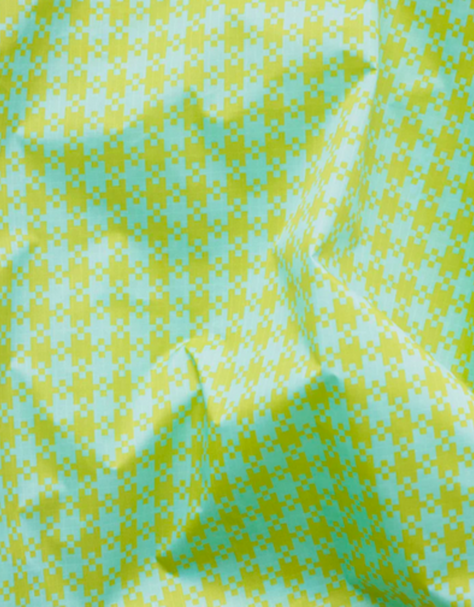 Baggu Standard Reusable bag - Mint Pixel Gingham