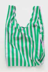 Baggu Standard Reusable bag  - Pink Green Awning Stripe