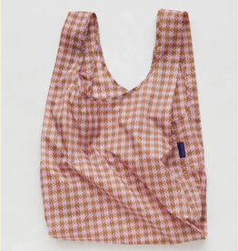 Baggu Standard Reusable bag - Rose Pixel Gingham
