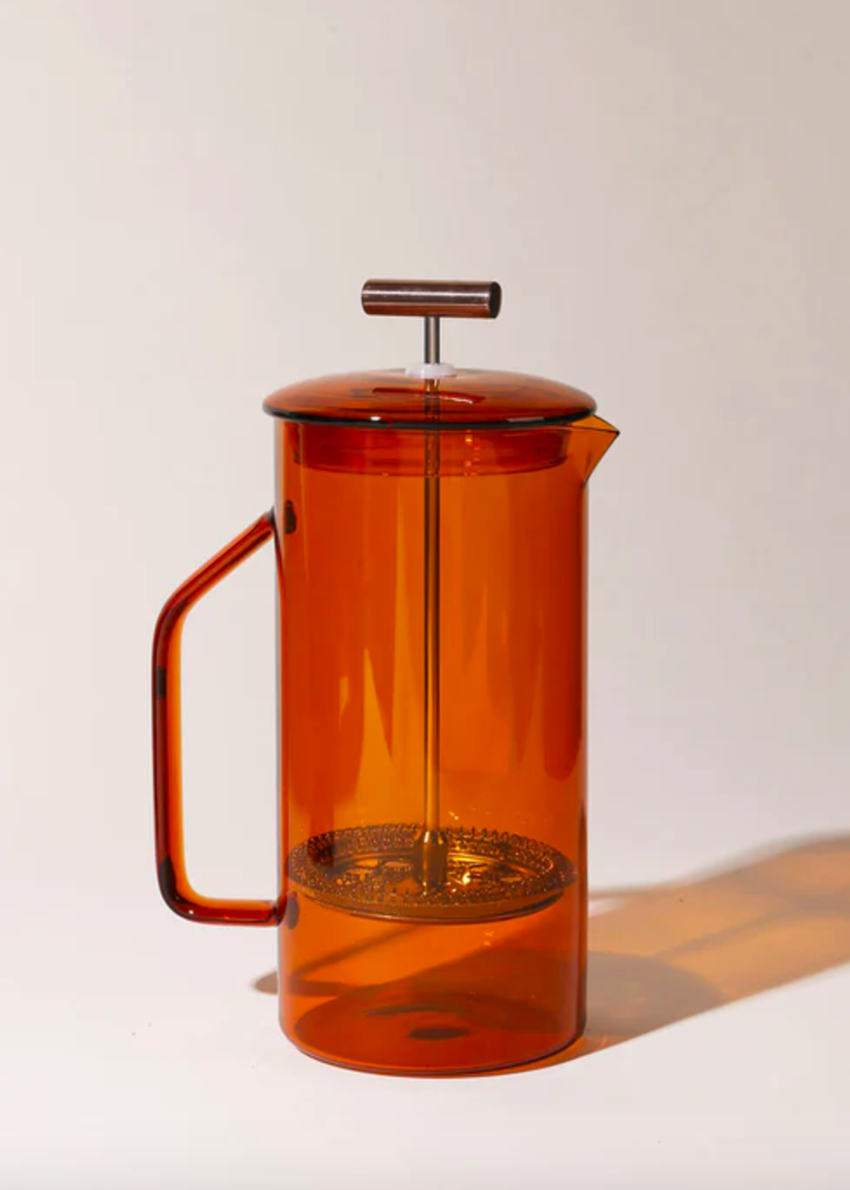 YIELD 850 mL Glass French Press Amber