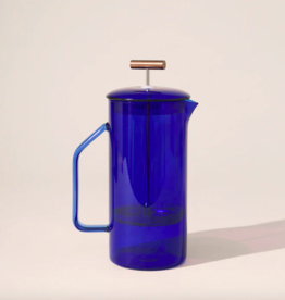 YIELD 850 mL Glass French Press Cobalt Blue YIELD 850 mL Glass French Press Cobalt Blue
