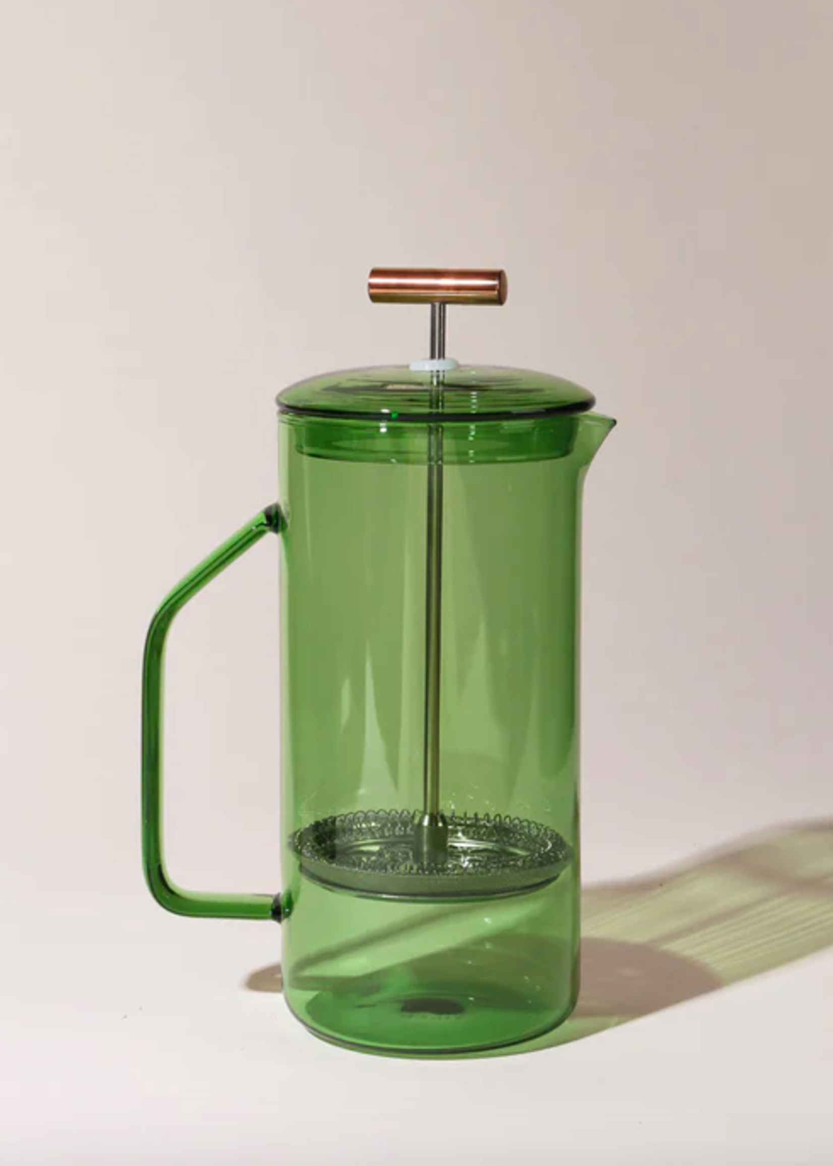 YIELD 850 mL Glass French Press Green