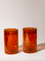 YIELD Double Wall Glasses Amber (set of two)