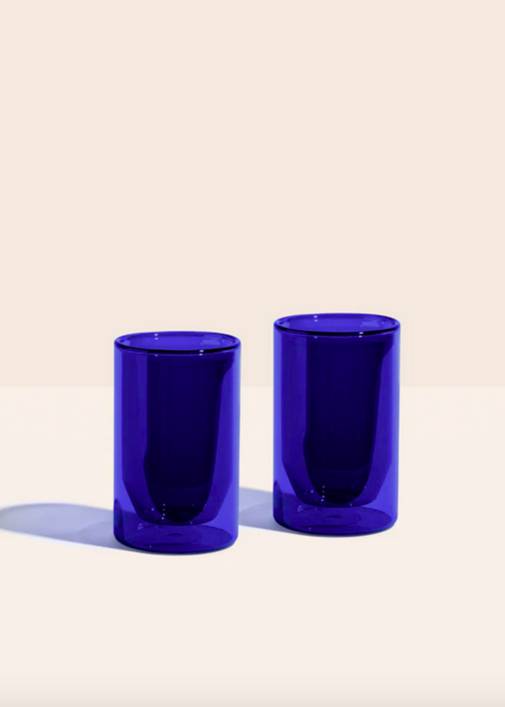 YIELD Double Wall Glasses blue (set of 2)