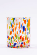 Casa Celva Straight Murano Tumbler Multicolour Clear Glass Casa Celva Straight Murano Tumbler Multicolour Clear Glass