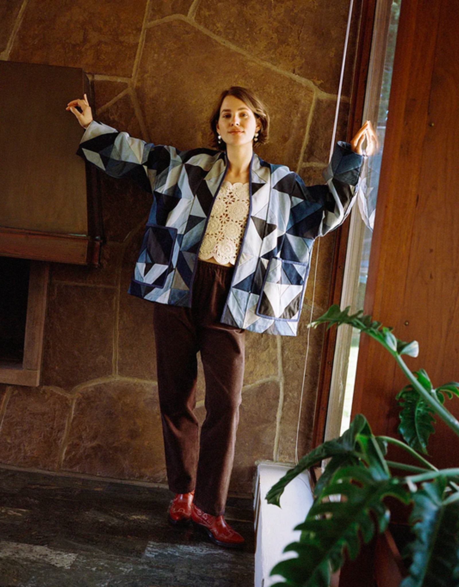 Sissel Edelbo Elliot Patchwork leftover denim jacket