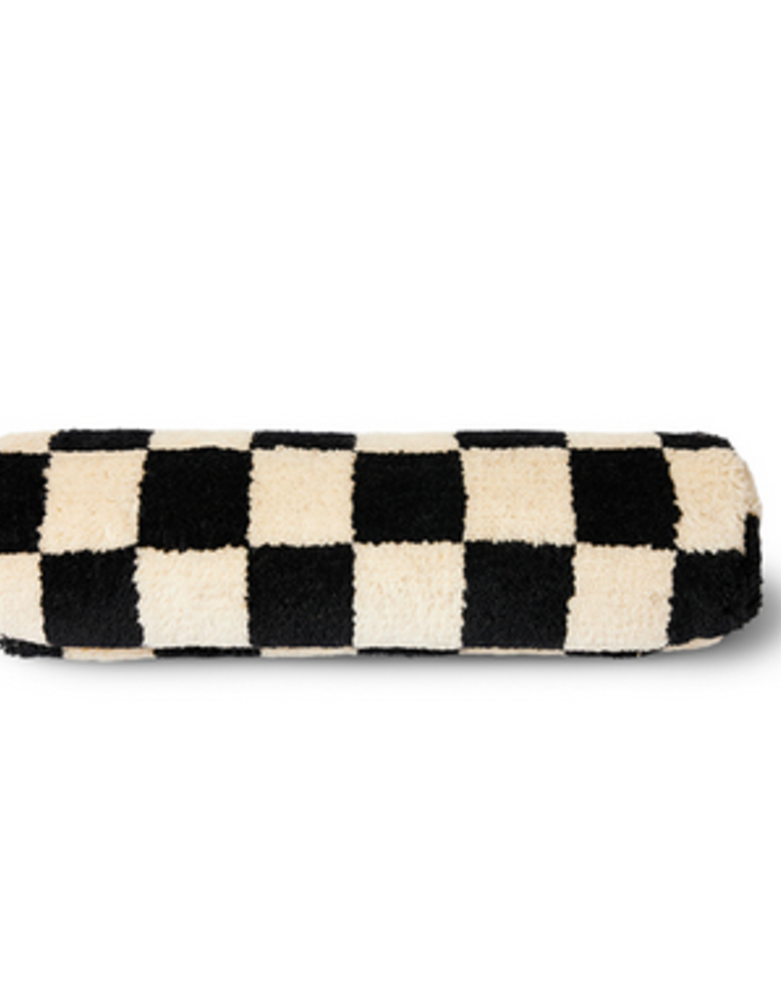 HK Living HK Living woolen bolster cushion black and whitee statement