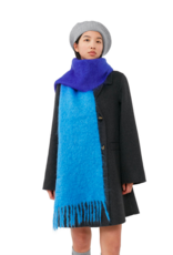 GANNI GANNI Mohair Gradient Scarf Silver lake blue GANNI GANNI Mohair Gradient Scarf Silver lake blue