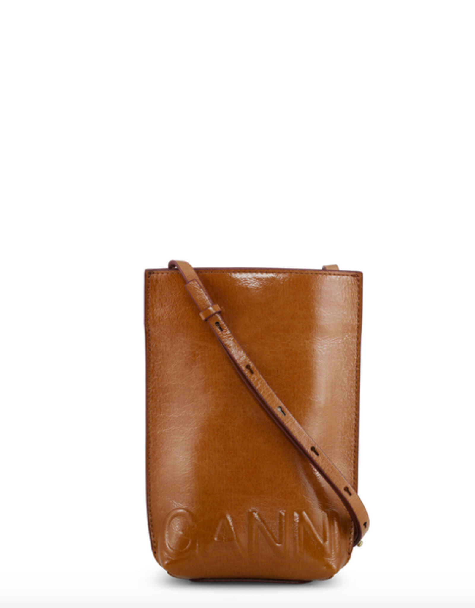 GANNI GANNI Banner Small Crossbody  Bag Brown