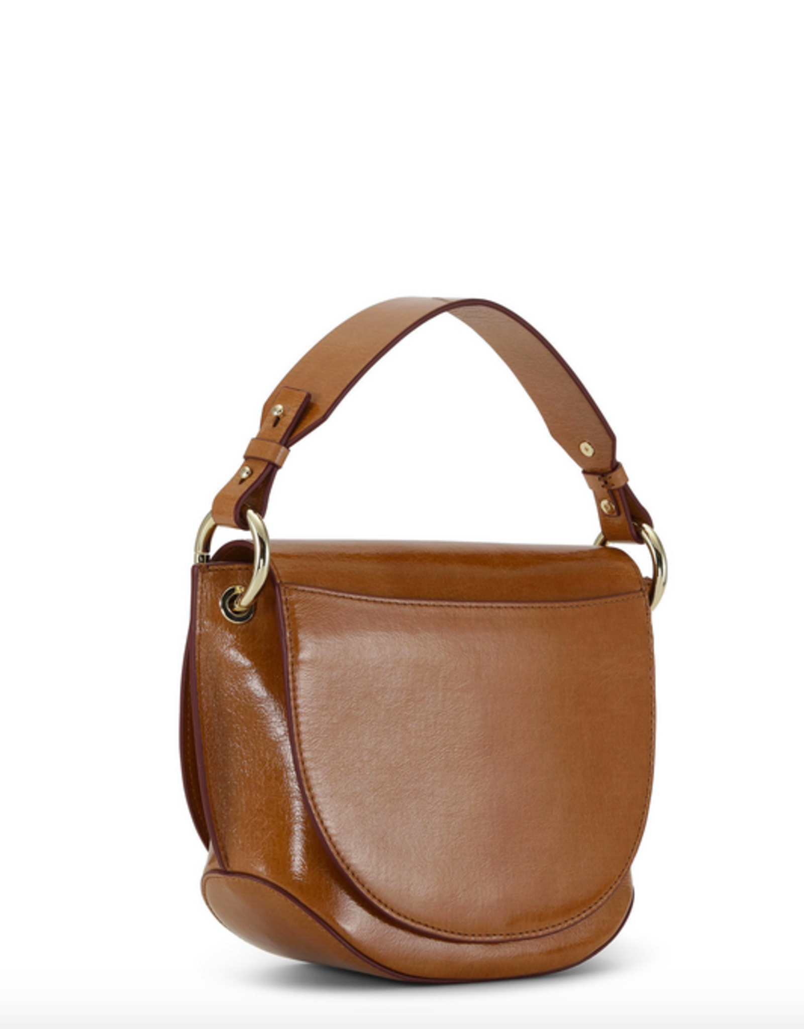 GANNI GANNI Banner Saddle bag brown