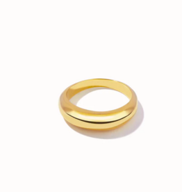 Flawed Dome ring goldplated size 6 Flawed Dome ring goldplated size 6