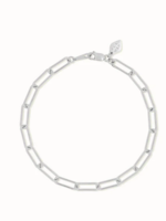 Flawed Square chain bracelet silver
